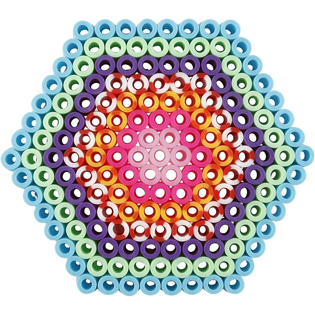 Pannello a pioli, ovale, cuore, esagono, cerchio, quadrato e stella, misura 7x7,5-10,5x9,5 cm, medium, 6 pz/ 1 conf. [HOB-75596]