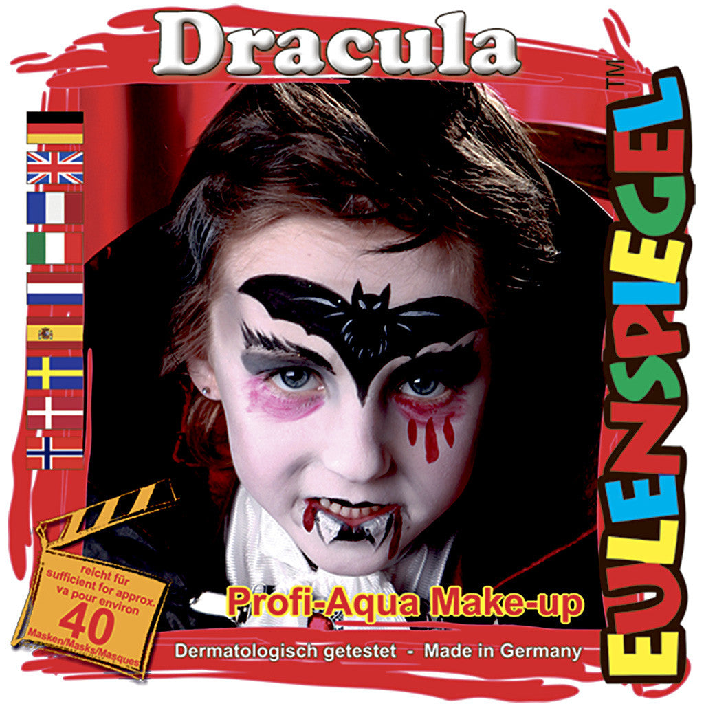 Pittura facciale Eulenspiegel - set tema, dracula, colori asst., 1 set [HOB-76104]