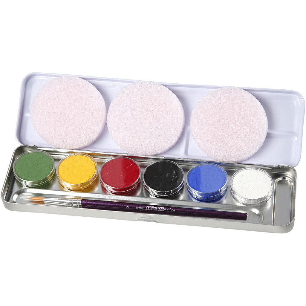 Pittura Facciale a Base d'acqua, colori asst., 6 color/ 1 set [HOB-76135]