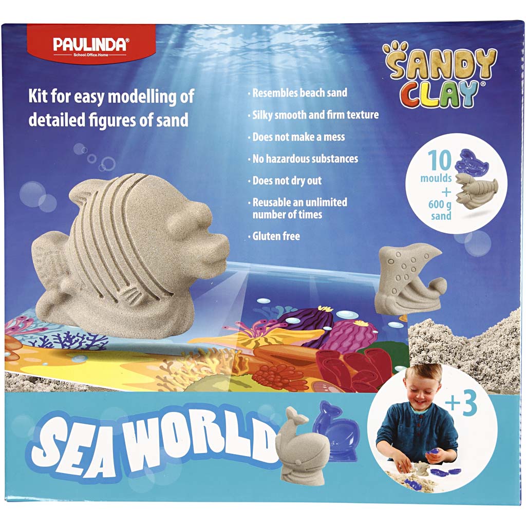 Sandy Clay ®, seaworld, natural, 1 set [HOB-78269]