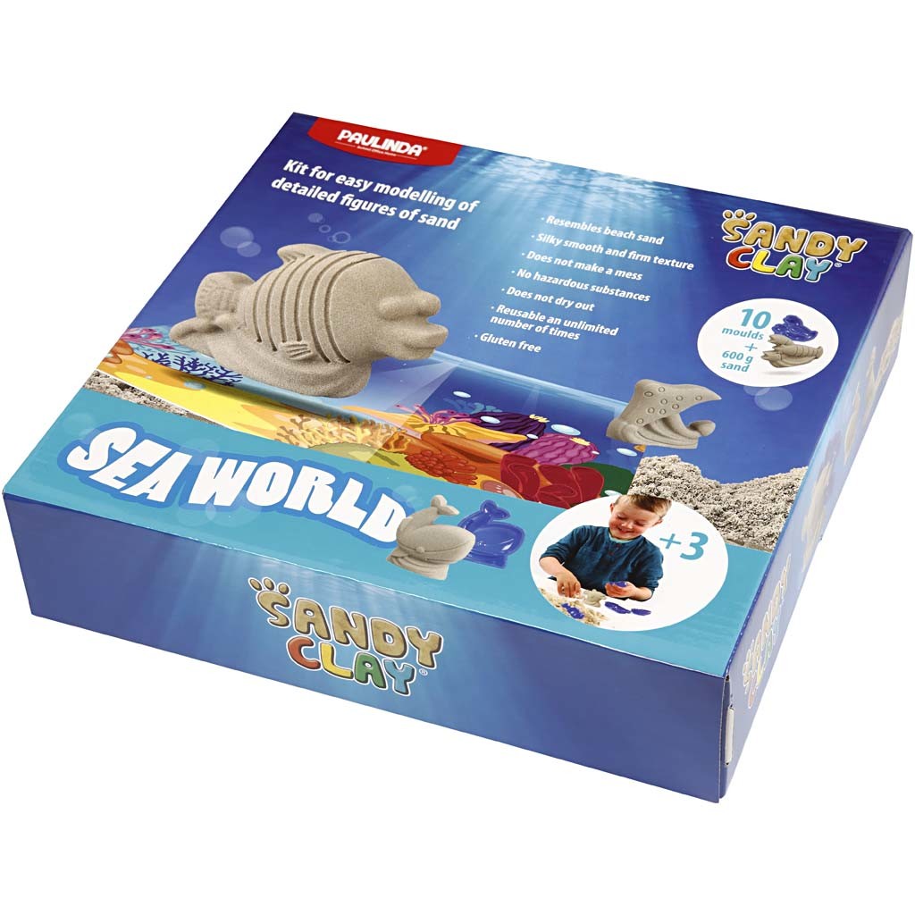 Sandy Clay ®, seaworld, natural, 1 set [HOB-78269]