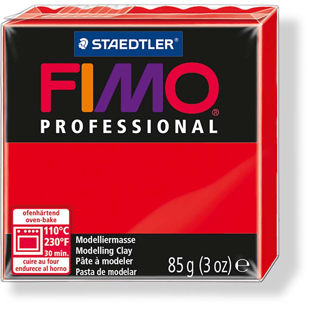 FIMO® Professional gioielli, rosso, 85 g/ 1 conf. [HOB-78555]