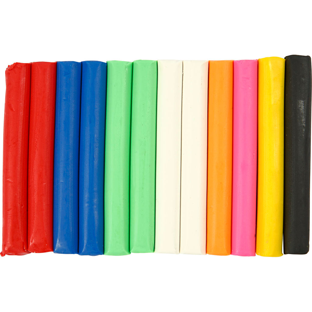 Modelling Clay, assorted colours, 200 g