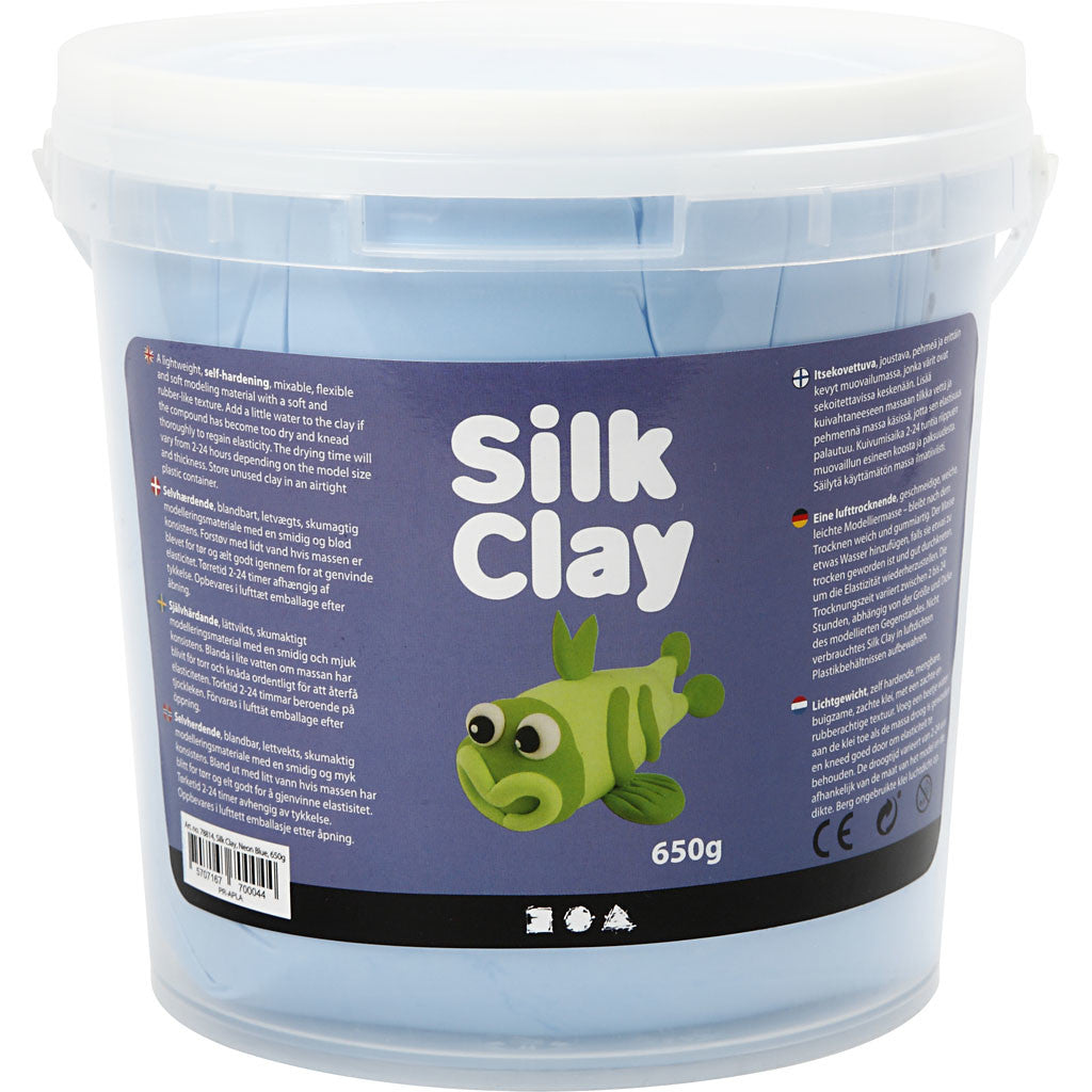 Silk Clay®, blu neon, 650 g/ 1 secch. [HOB-78814]