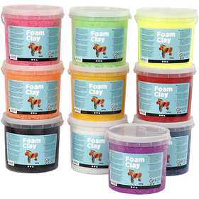 Foam Clay® , colori asst., 10x560 g/ 1 conf. [HOB-78830]
