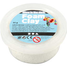 Foam Clay® , si illumina al buio, 35 g/ 1 vasch. [HOB-78835]
