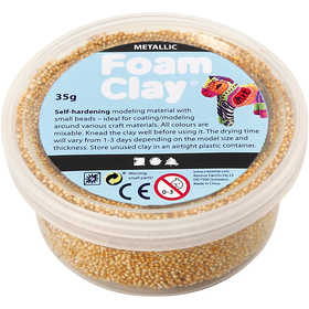 Foam Clay® , metallico, oro, 35 g/ 1 vasch. [HOB-78918]