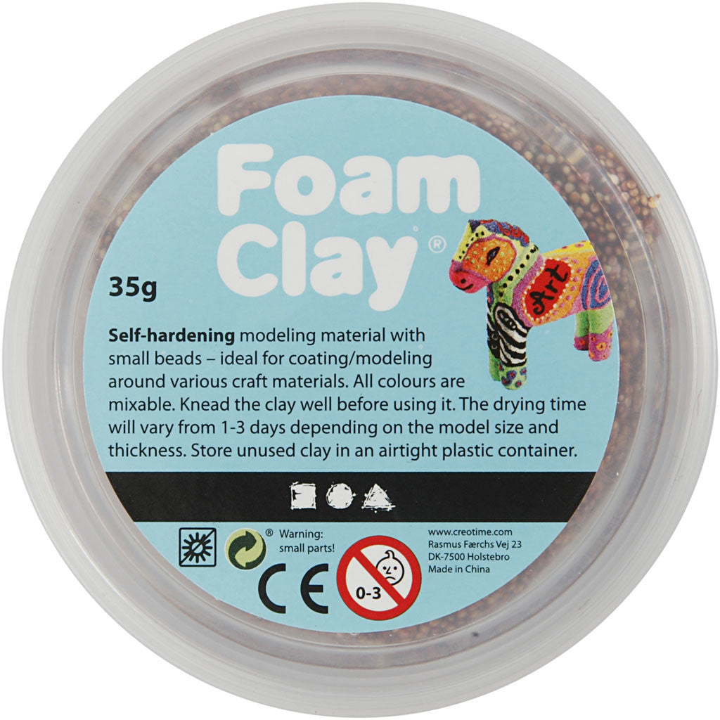 Foam Clay® , marrone, 35 g/ 1 vasch. [HOB-78955]