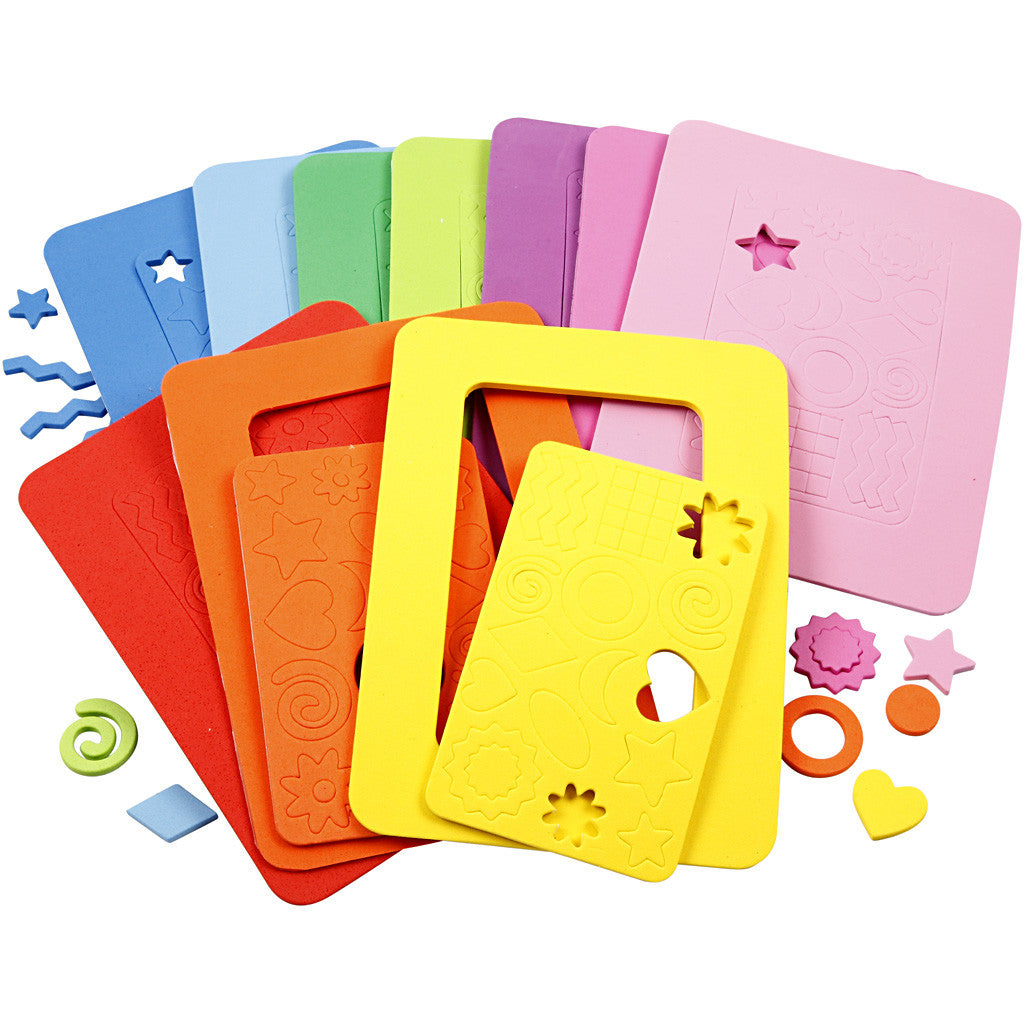 Cornici per foto in EVA foam, misura 13x18 cm, 10 asst./ 1 conf. [HOB-790240]