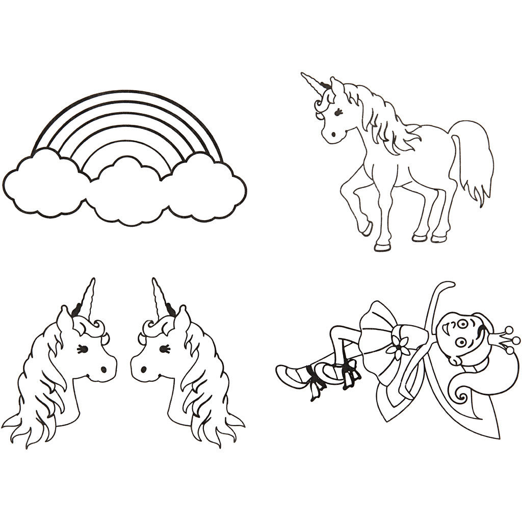 Fogli di plastica restringente con motivi, foglio 10,5x14,5 cm, spess. 0,3 mm, 36 fgl./ 1 conf. [HOB-79072]