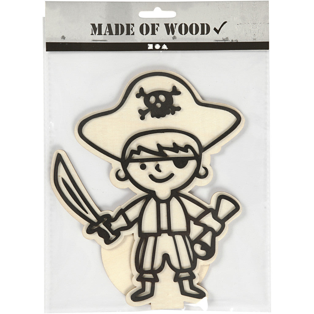 Figura decorativa, pirata, H: 19 cm, 1 pz [HOB-791950]