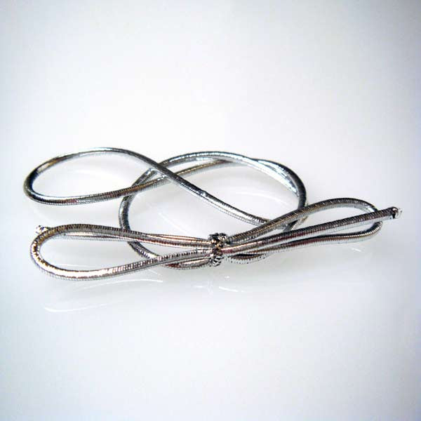 Nastro decorativo color argento metallizzato 35,5 cm (50 pezzi) [14MS]