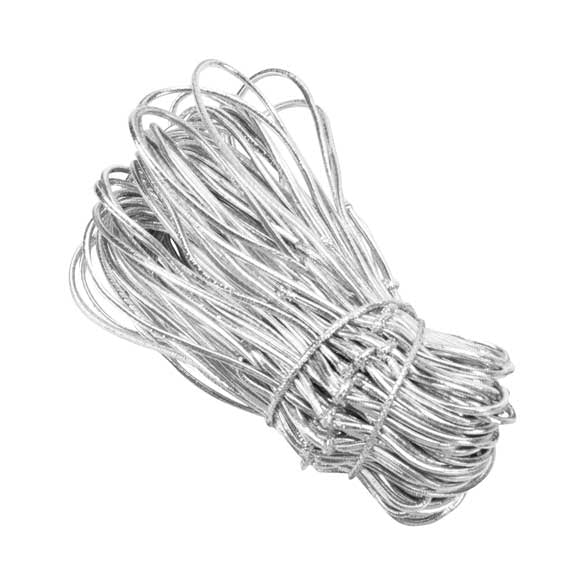 Nastri decorativi argento metallizzato 20cm (50 pezzi) [8MS]