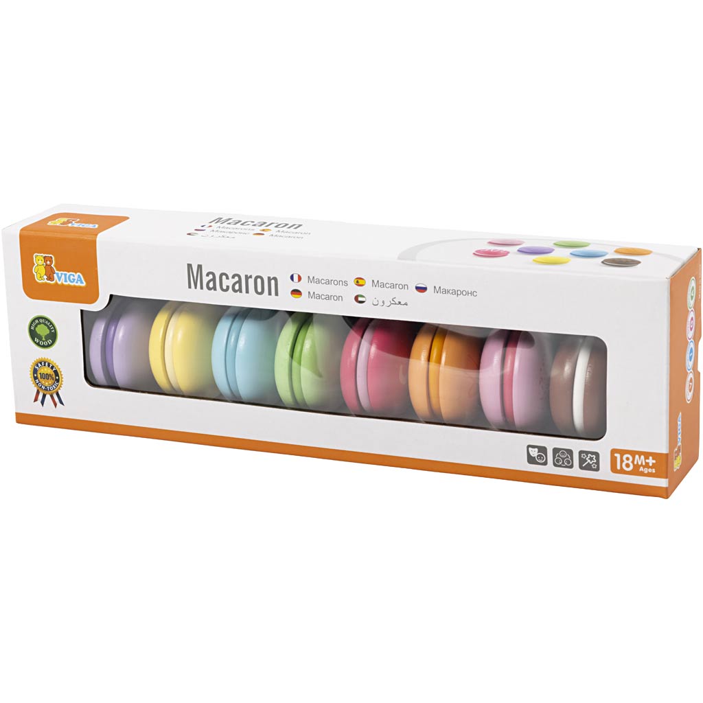 Macarons in legno VIGA , misura 4,5 cm, 8 pz/ 1 conf. [HOB-907723]