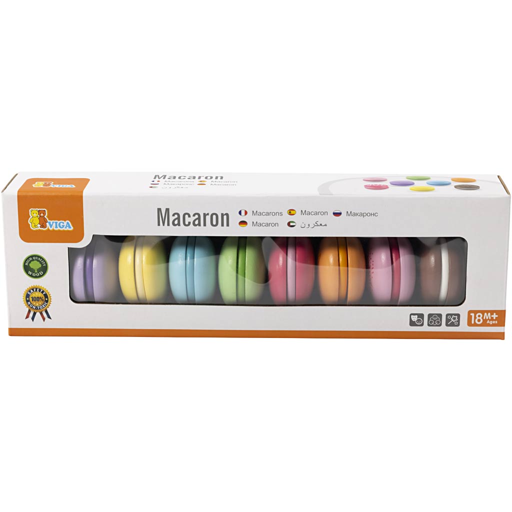 Macarons in legno VIGA , misura 4,5 cm, 8 pz/ 1 conf. [HOB-907723]