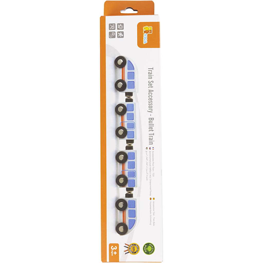 Accessori ferroviari VIGA , Treno passeggeri, misura 310x72x36 mm, 4 parti/ 1 set [HOB-907746]