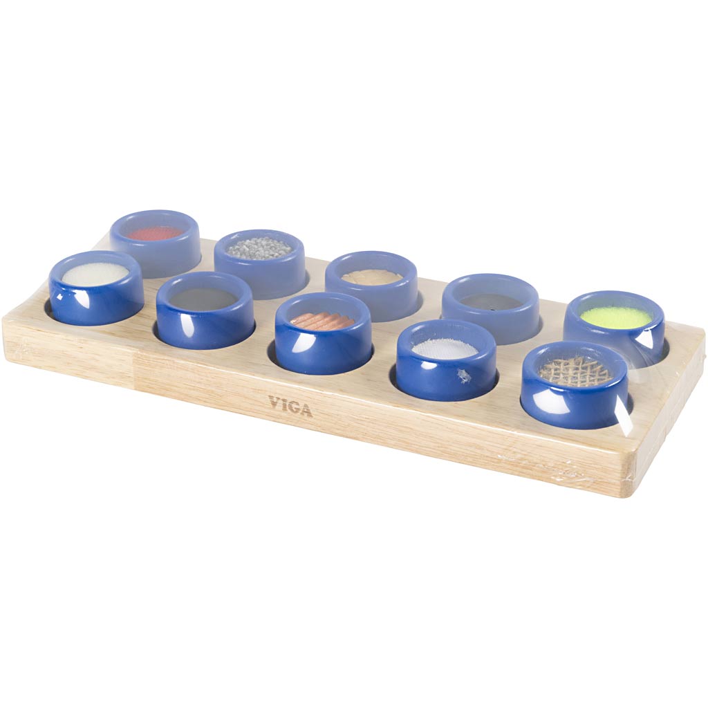 Scatola di selezione delle texture VIGA (touch & feel), misura 27,5x11x4 cm, 1 set [HOB-907760]