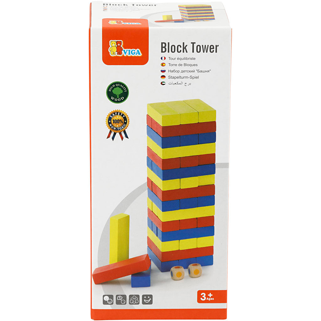 Gioco torre impilabile VIGA , 1 set [HOB-907763]