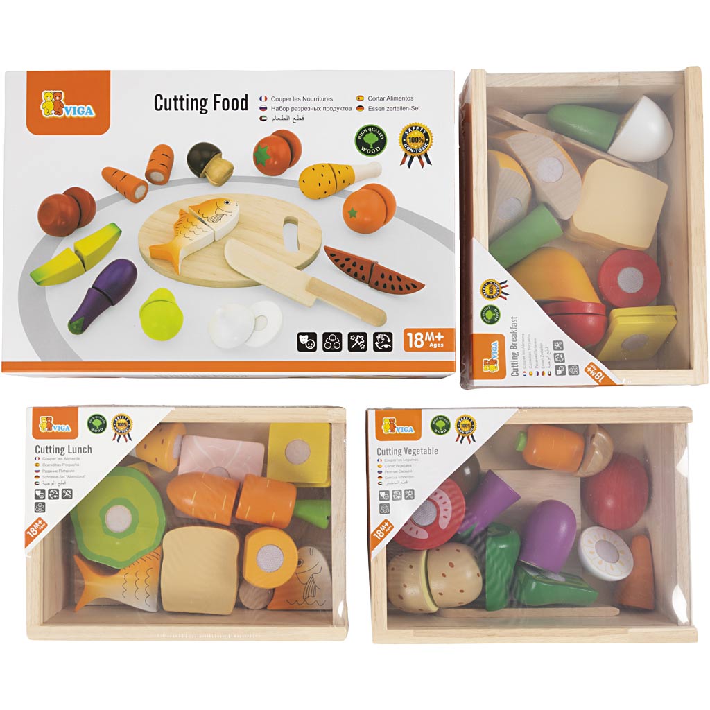 Set da gioco in legno tagliabile VIGA, 45 parti/ 1 set [HOB-907813]