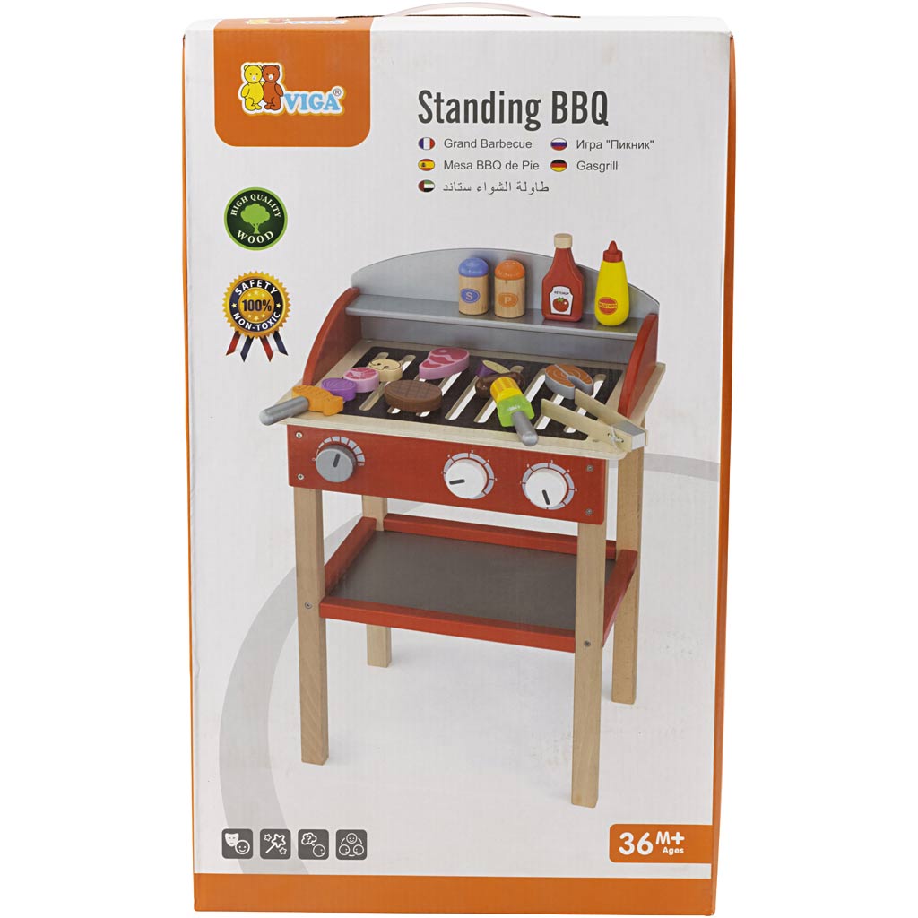 Barbecue in legno VIGA , misura 39x60x26 cm, 1 pz [HOB-908480]