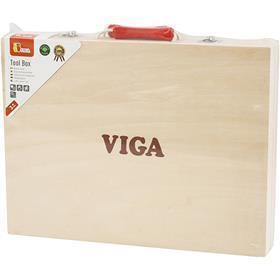 Cassetta degli attrezzi in legno VIGA, misura 24x32 cm, 12 parti/ 1 set [HOB-908493]