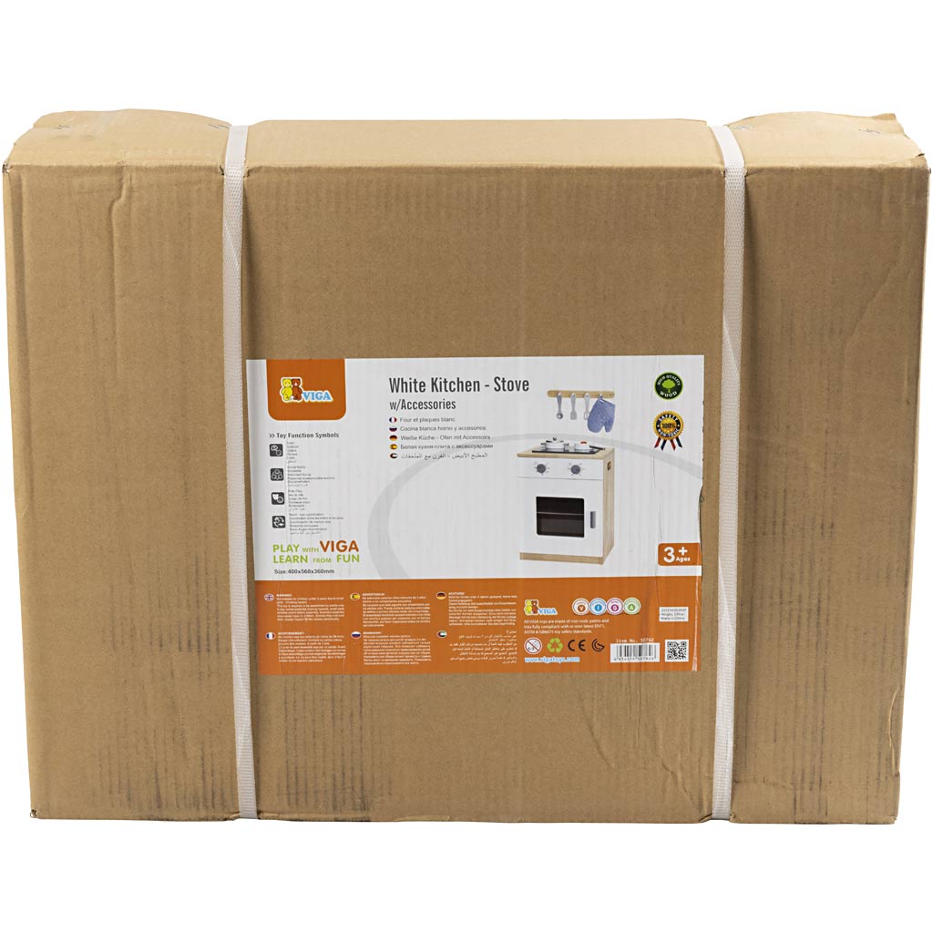Fornello da gioco VIGA, H: 55 cm, P: 36 cm, L: 40, 1 pz [HOB-908570]