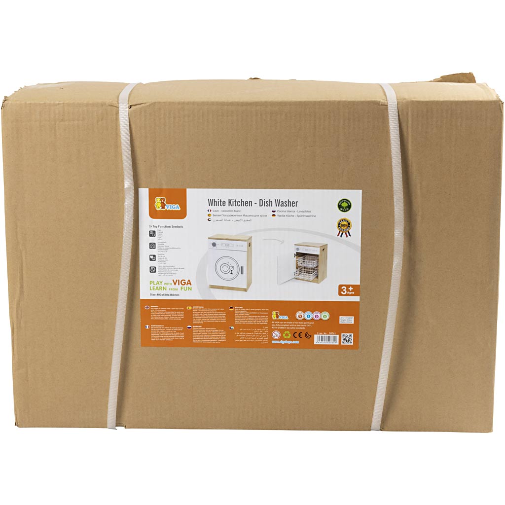 Gioca lavastoviglie VIGA , H: 55 cm, P: 34, L: 40 cm, 1 pz [HOB-908572]
