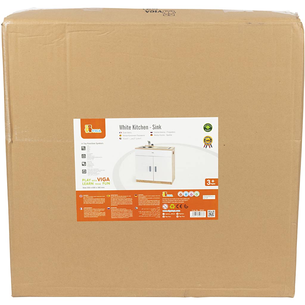 Lavello da gioco VIGA, H: 55 cm, P: 36 cm, L: 65 cm, 1 pz [HOB-908573]