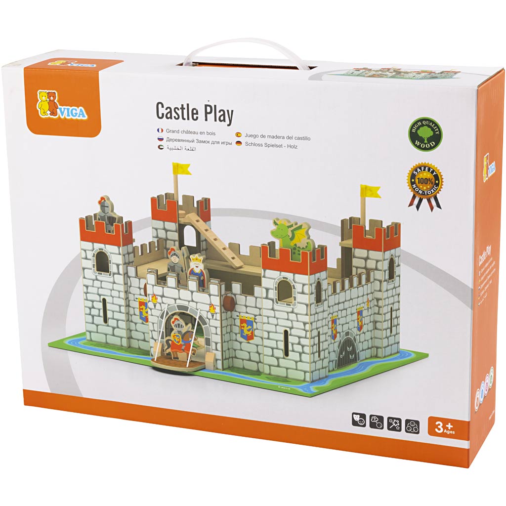 Il castello dei cavalieri di VIGA, misura 50x22x56 cm, 1 pz [HOB-908576]