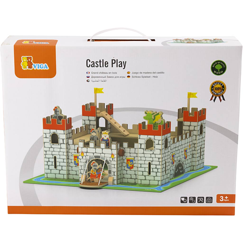 Il castello dei cavalieri di VIGA, misura 50x22x56 cm, 1 pz [HOB-908576]