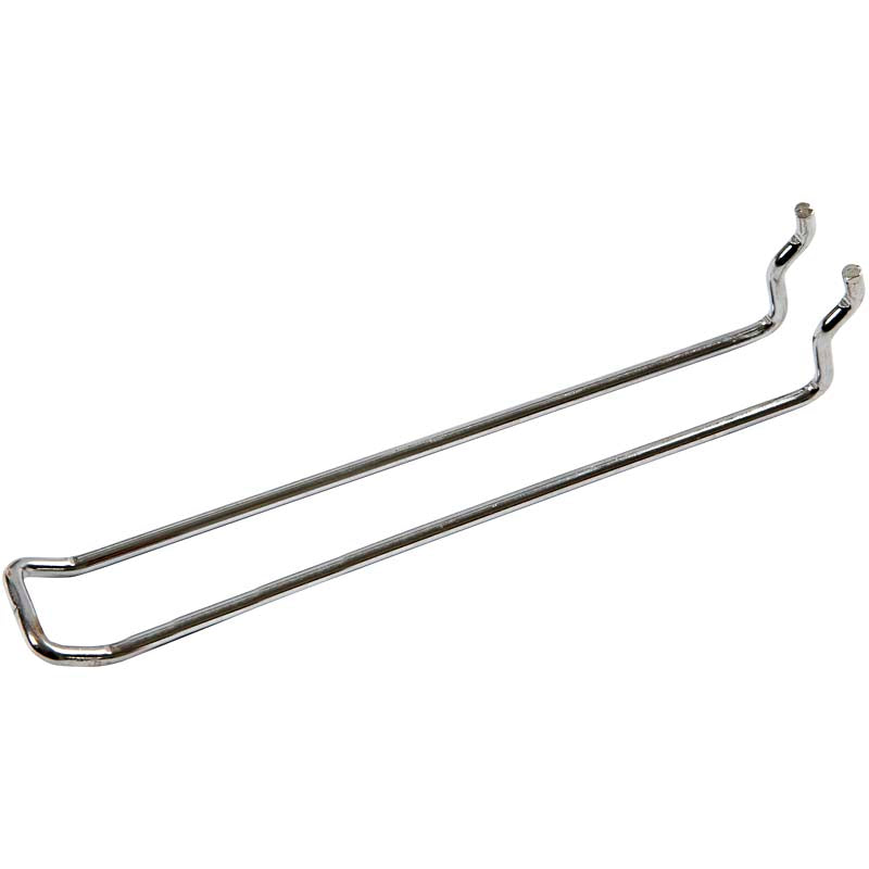 Euro pegboard hooks, L: 150 mm, W: 25 mm, thickness 3 mm, 50 pc