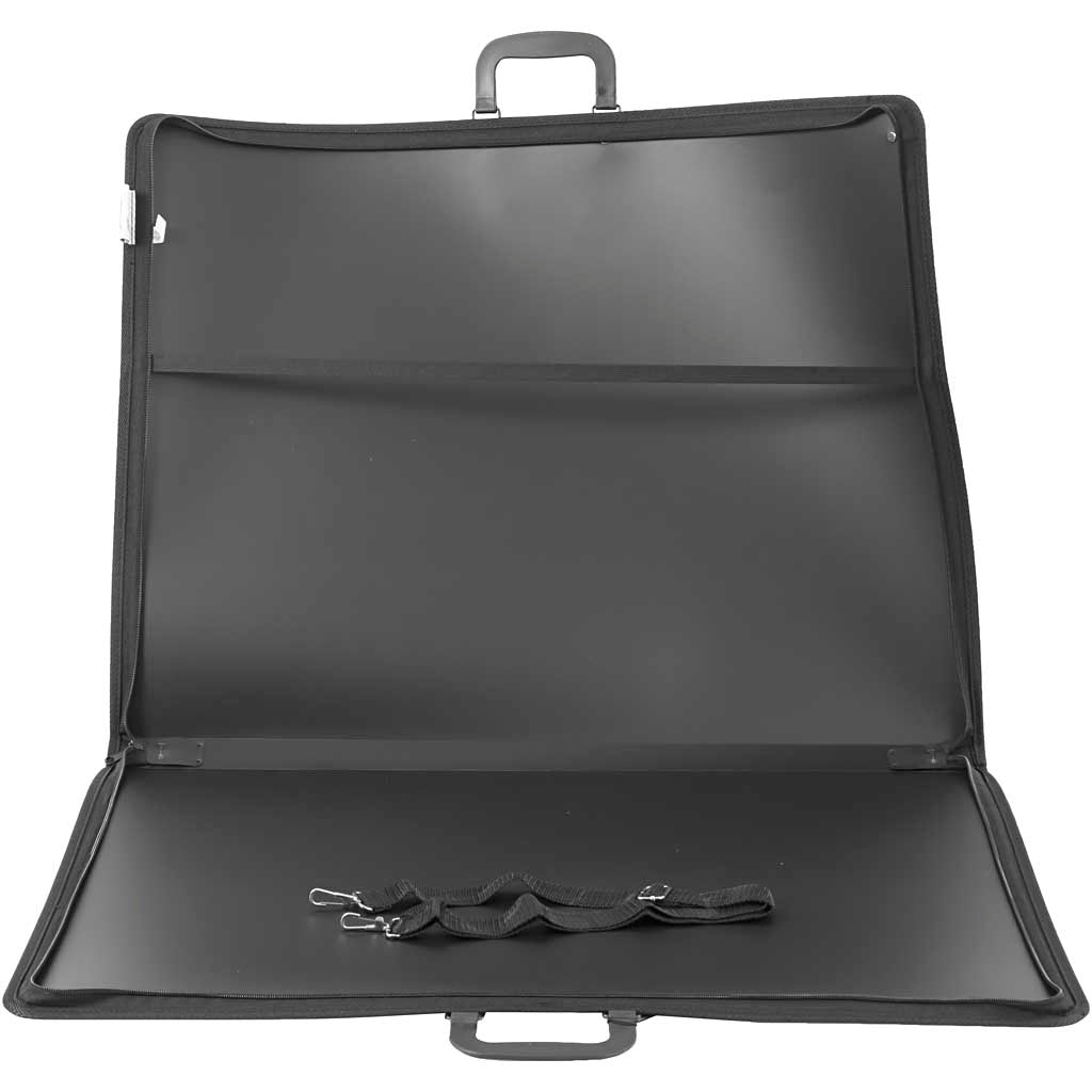 Cartella portfolio, A2, foglio 420x600 mm, misura 74x55 cm, nero, 1 pz [HOB-95150]