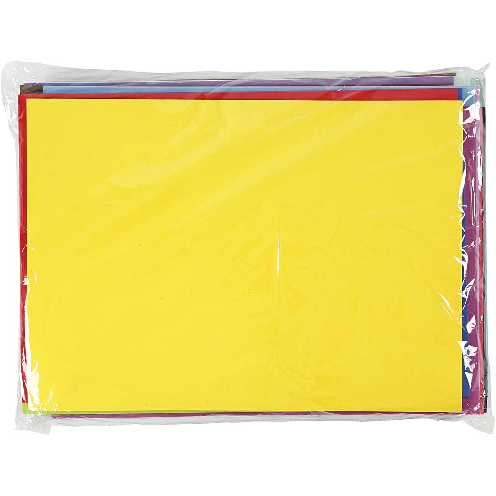 Fogli di gomma crepla, A3, foglio 297x420 mm, ca. 2 mm, 20 fgl. asst./ 1 conf. [HOB-95239]