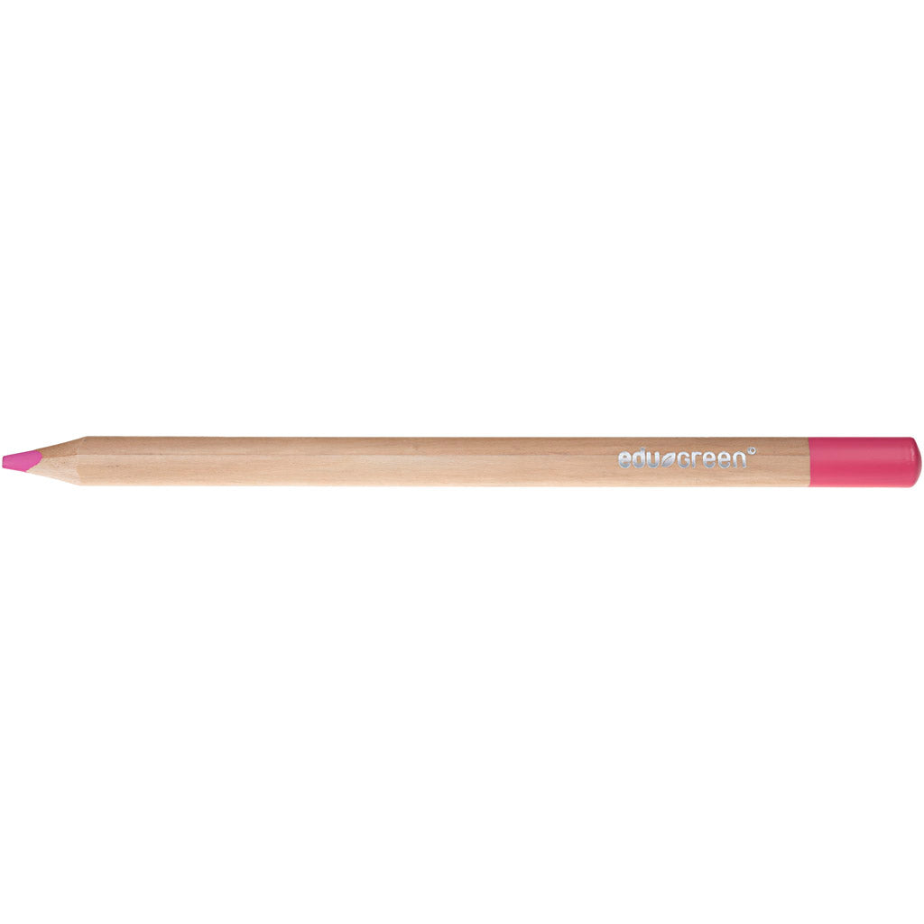 Edugreen Jumbo Coloured Pencils, lead 5 mm, rose, 10 pc