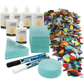 Kit fai da te gruppo mosaici ornamentali, 40 pz, 1 set [HOB-97417]