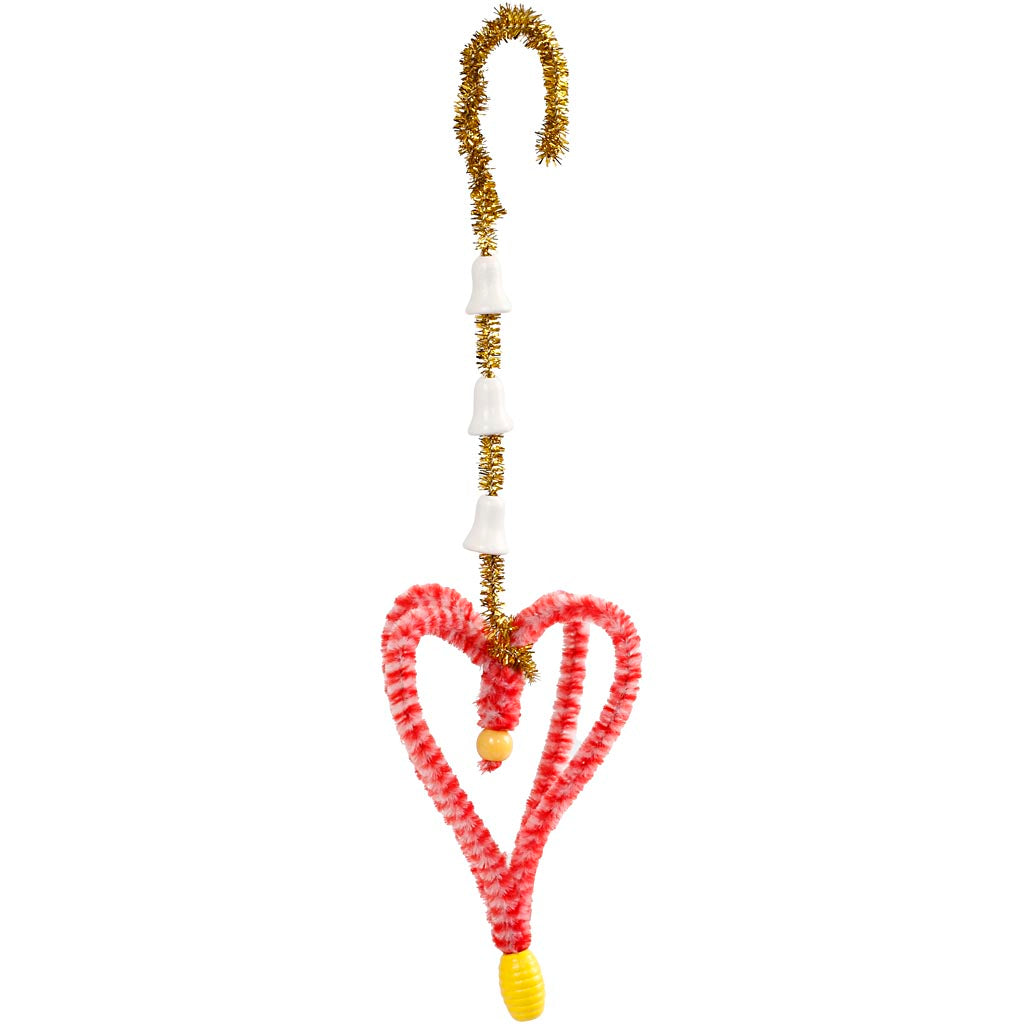 Creazioni con mollette e ciniglia, colori asst., 1 set [HOB-97434]