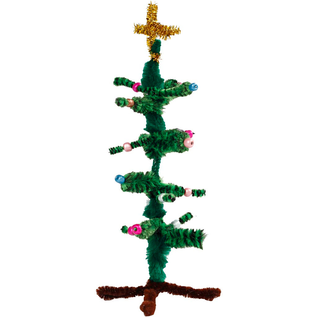 Creazioni con mollette e ciniglia, colori asst., 1 set [HOB-97434]