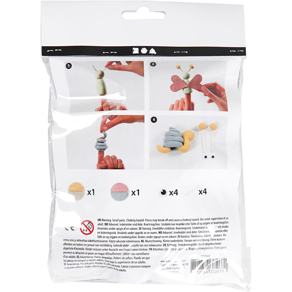 Kit Fai da te Mini, bambole con le dita, 1 conf. [HOB-977322]