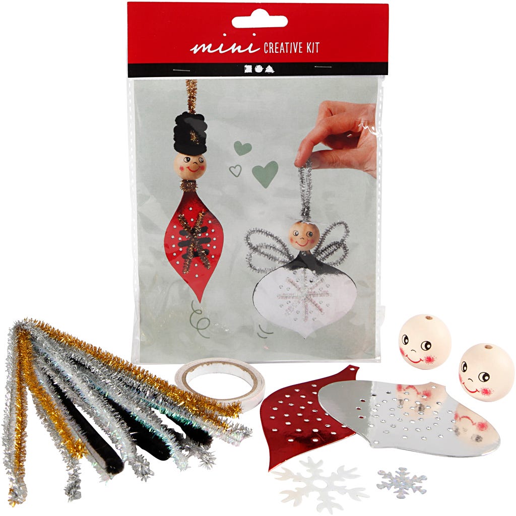 Kit Fai da te Mini, figure fustellate per realizzare decorazioni pendenti, 1 set [HOB-977350]