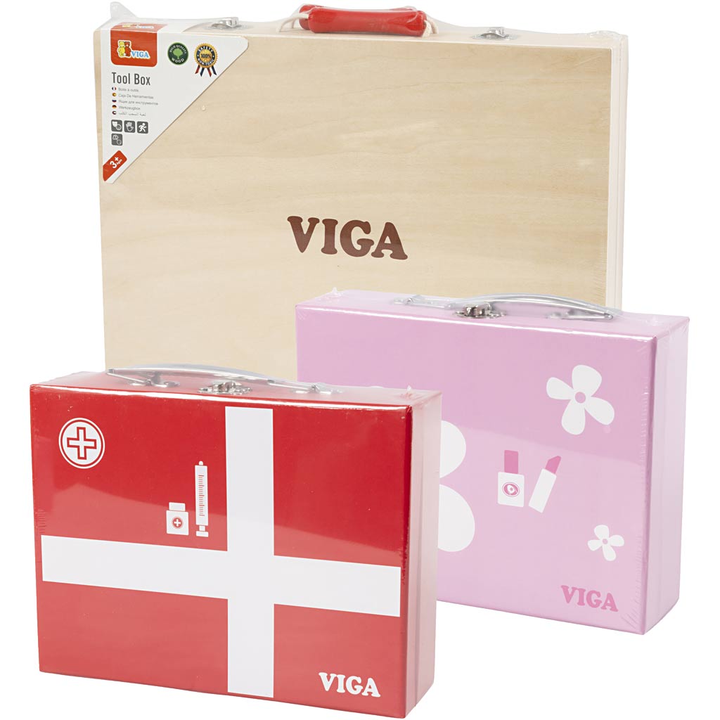 Set da Gioco in Legno VIGA, 33 parti/ 1 set [HOB-980870]