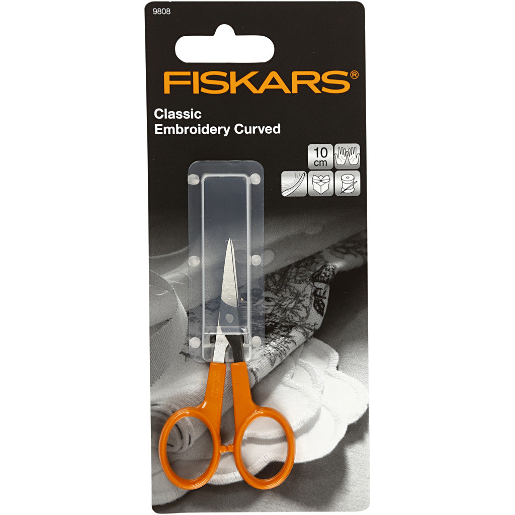 Forbici di Precisione Classiche, L: 10 cm, kurvet spids, 1pz/ 1 pz [HOB-9808]