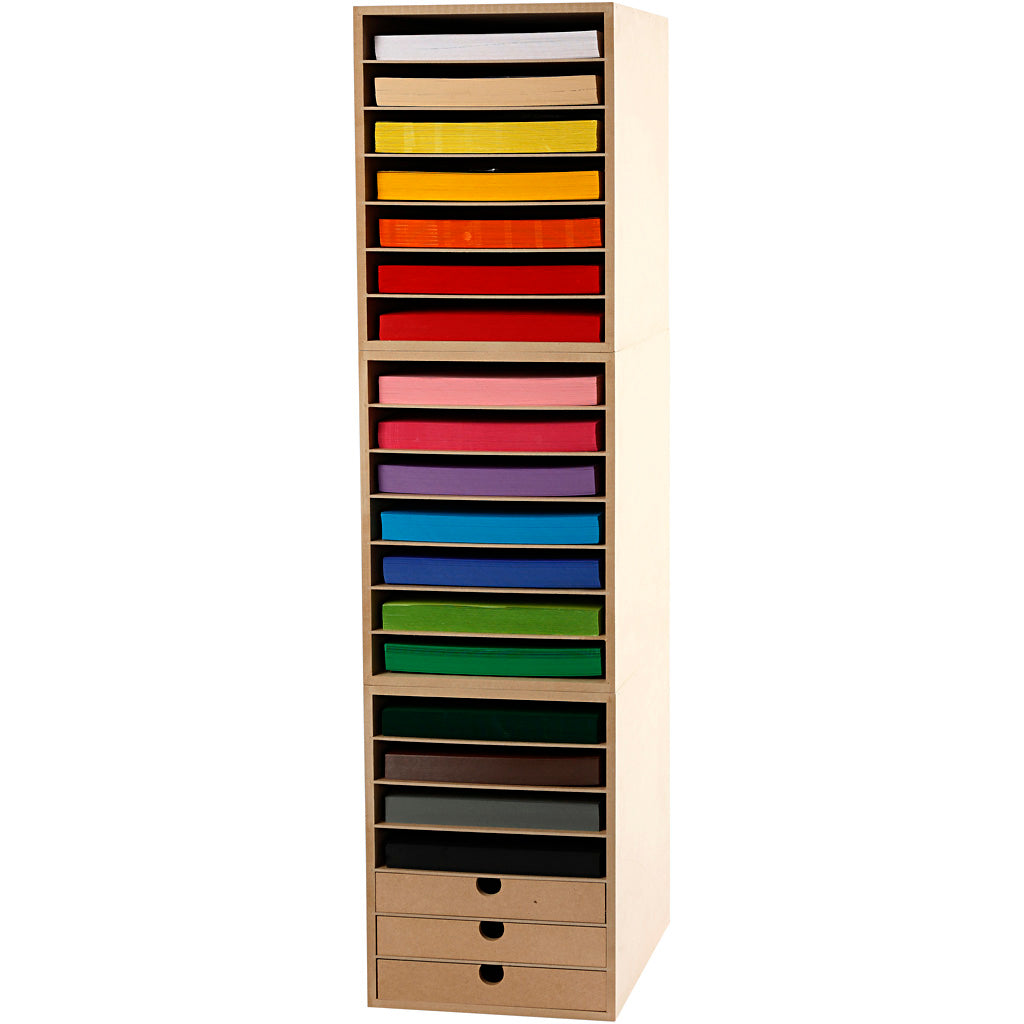 Card & Storage Units, H: 100 cm, A4, sheet 210x297 mm, 180 g, assorted colours