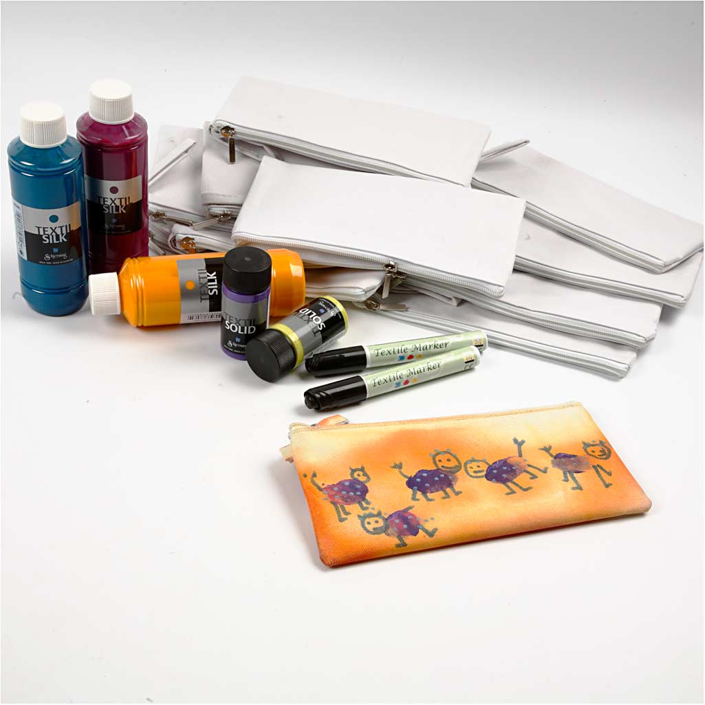 Kit fai da te gruppo tazze porcellana, H: 7-10 cm, bianco, 1 set [HOB-99512]