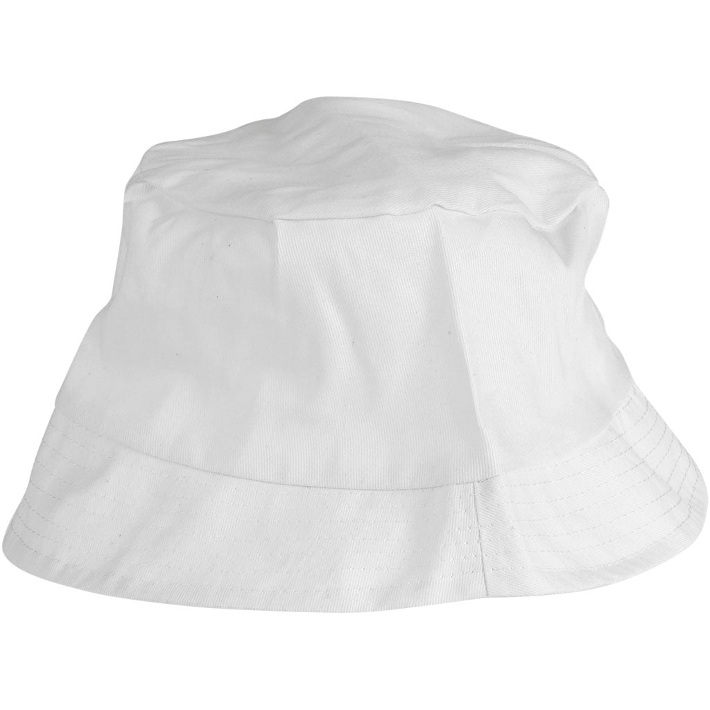 Bucket Hat, size 58 cm, white