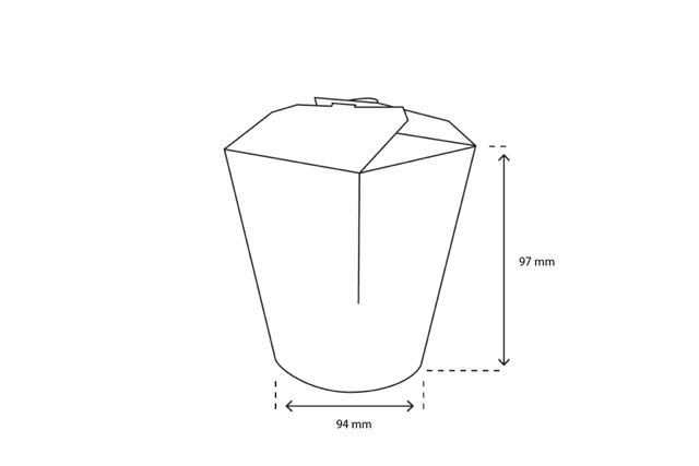 Tazze Wok to Go 9,4x9,7 cm 26oz 750ml kraft (500 pz) [TK-9987005]