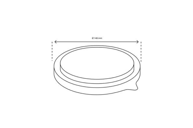 coperchio Insalata Poke Bowl 500ml-750ml-1000ml Ø14,8cm trasparente (300 pz) [TK-9987011-A]