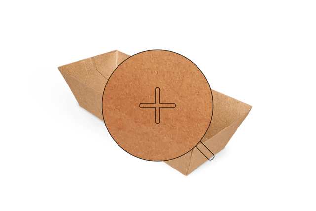 Vassoi per crocchette A5 Kraft 3,9x3,5x11,4 cm FSC®Mix (1.000 pz) [TK-9987198]