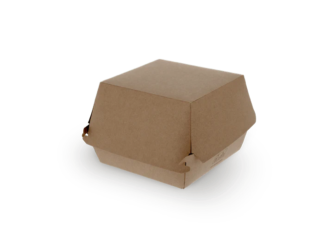 Scatola per hamburger kraft 12x10x12 cm FSC®Mix (600 pz) [TK-9987219]