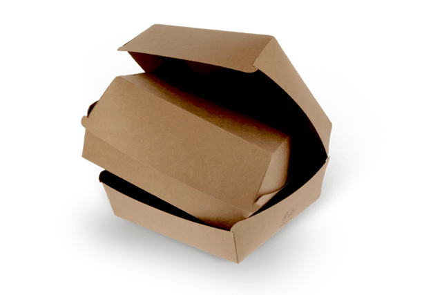 Menubox / Vassoio per hamburger 20x8,8x20 cm FSC®Mix kraft (300 pz) [TK-9987220]