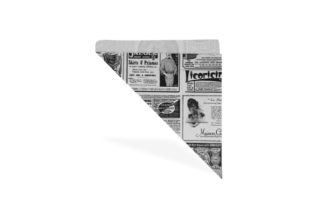 Borse a cono Carta di giornale, carta oleata 24x34 cm (1.000 pz) [TK-9987277]